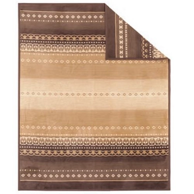 Jacquard Plaid Ibena Sorrento Bruin Beige