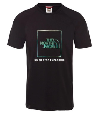 T-Shirt The North Face Men Raglan Red Box TNF Black Iridescent