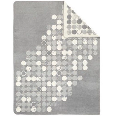Jacquard Plaid Ibena Sorrento Zilver/Natuur