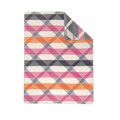 Jacquard Plaid Ibena Sorrento Grijs/Multi