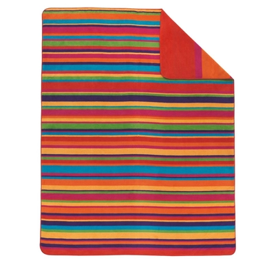 Jacquard Decke Ibena Sorrento Stripes Rot