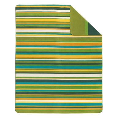 Jacquard Decke Ibena Sorrento Stripes Grün