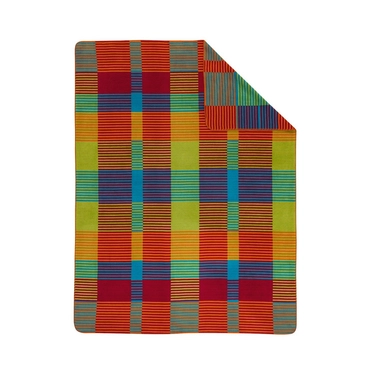 Jacquard Decke Ibena Sorrento Rot Bunt