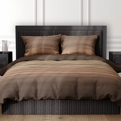 Dekbedovertrek Satin d'or Fluvius Caramel Satijn
