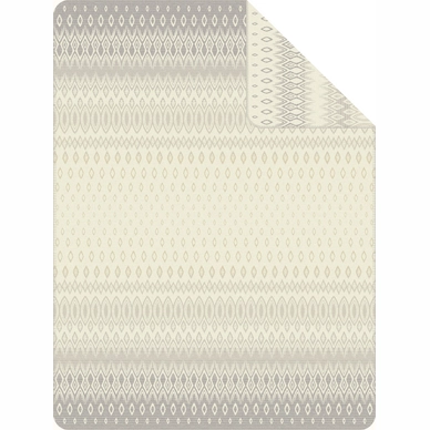 Jacquard Decke Ibena Sorrento Silber/Beige 150 x 200 cm