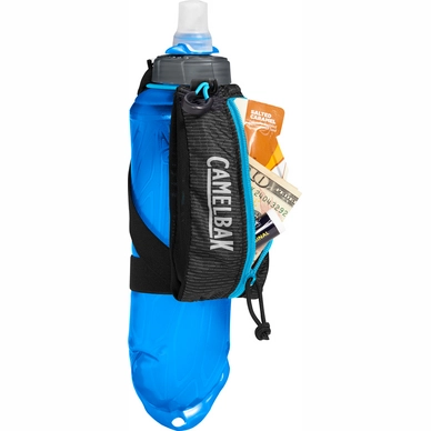 Waterfles CamelBak Nano Handheld Black Atomic Blue 0,5L