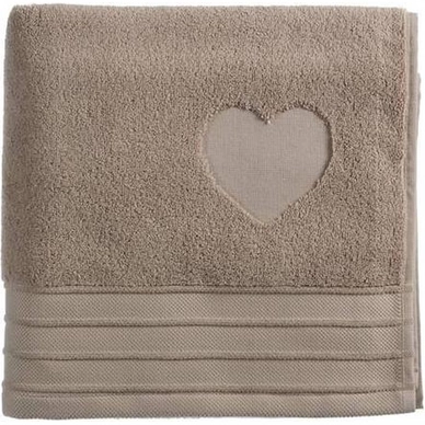 Strandlaken Riviera Maison Heart Taupe