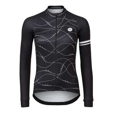 Fietsshirt AGU Women Velo Wave Jersey LS Essential Black