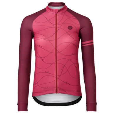 Fietsshirt AGU Women Velo Wave Jersey LS Essential Rusty Pink