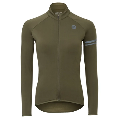 Maillot de Vélo AGU Femme Thermo LS Essential Army Green