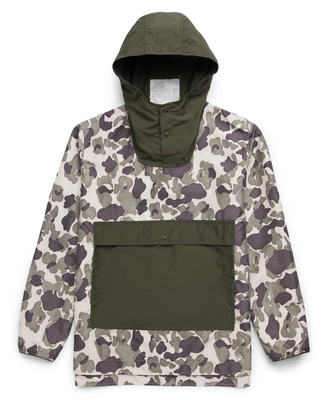 Jas Herschel Supply Co. Men's Voyage Anorak Frog Camo/Dark Olive