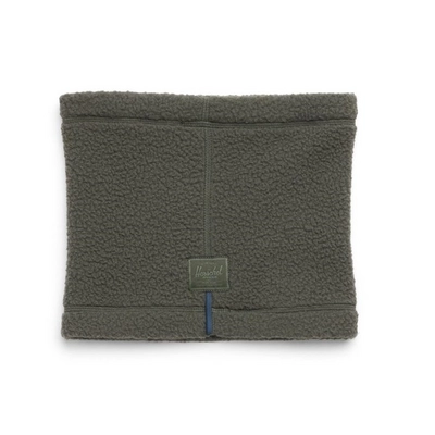 Nekwarmer Herschel Supply Co.  Guide Fleece Sherpa Neck Gaiter Unisex Dark Olive