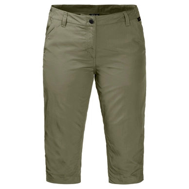Kurze Hose Jack Wolfskin Kalahari 3/4 Khaki Damen