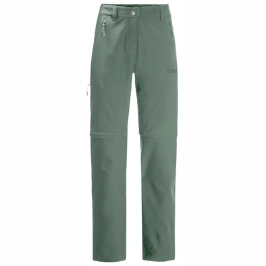 Hose Jack Wolfskin Active Track Zip Off Pants Damen Picnic Green