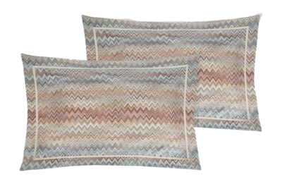 Kussensloop Missoni John Black Multicolor Katoen (Set van 2)