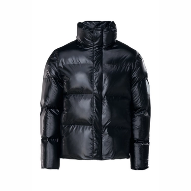 Jas RAINS Boxy Puffer Jacket Shiny Black
