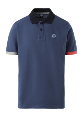 Polo North Sails Men SS Polo Graphic Dark Denim