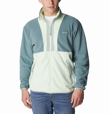 Vest Columbia Men Back Bowl Fleece Lightweight Metal Ice Green