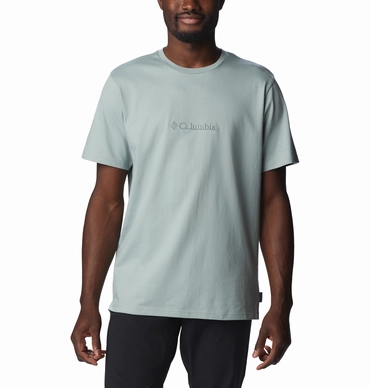 T -Shirt Columbia Men Explorers Canyon Logo SS Tee Niagara CSC