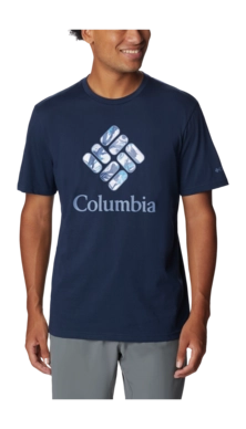 T-Shirt Columbia Rapid Ridge Graphic Tee Herren Collegiate Navy