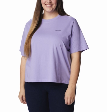 T-Shirt Columbia North Cascades Graphic SS Tee Damen Frosted Purple