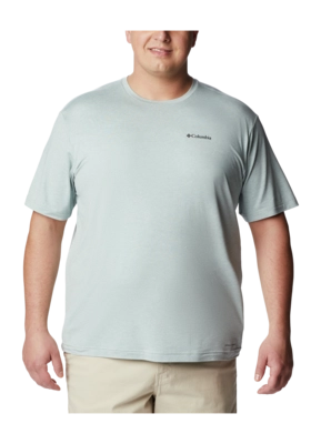 T-Shirt Columbia Tech Trail Graphic Tee Herren Niagara Heather