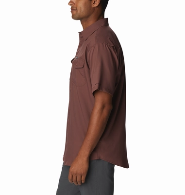 Blouse Columbia Men Utilizer II Solid Short Sleeve Light Raisin