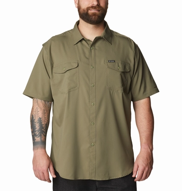 Hemd Columbia Utilizer II Solid Herren Short Sleeve Stone Green