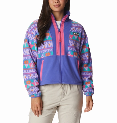Vest Columbia Women Back Bowl Fleece Purple Lotus
