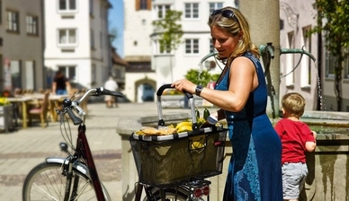 Fietsmand Unix Acacio Achter Zwart