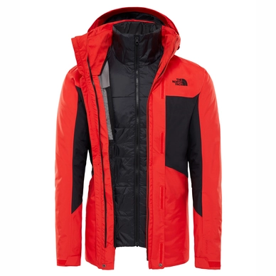 Veste The North Face Men Clement Triclimate 3 in 1 Jacket Fiery Red TNF Black