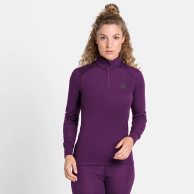 Ondershirt Odlo Women BL Top Turtle Neck LS Half Zip Active W Charisma