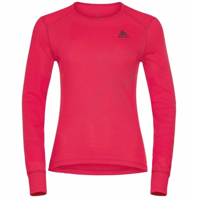 Undershirt Odlo Women BL Top Crew Neck LS Active Warm Eco Deep Claret