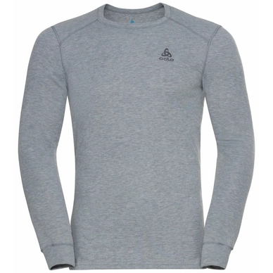 Unterziehshirt Odlo BL Top Crew Neck LS Active Warm Eco Grey Melange Herren