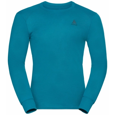 Unterziehshirt Odlo BL Top Crew Neck LS Active Warm Eco Tumultuous Sea Herren