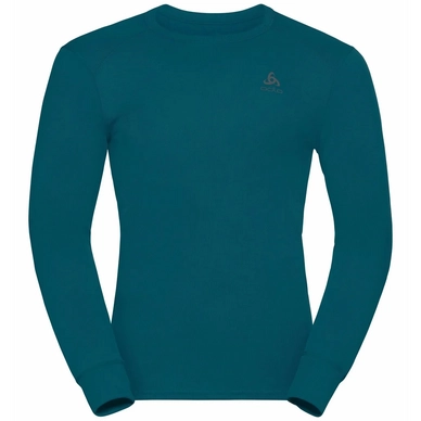 Unterziehshirt Odlo BL Top Crew Neck LS Active Warm Eco Deep Dive Herren