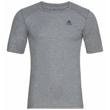 Unterhemd Odlo BL Top Crew Neck S/S Active Warm Eco Grey Melange Herren