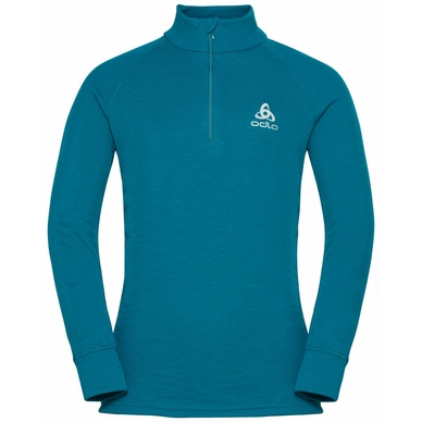 Langarmshirt Odlo BL Top Turtle Neck LS Half Zip Active Tumultuous Sea Kinder