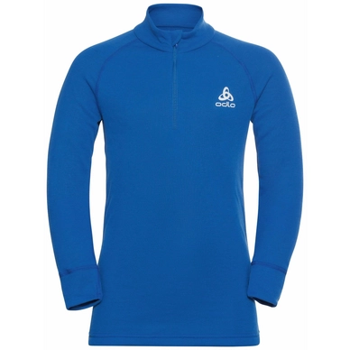 Unterhemd Odlo BL Top Turtle Neck LS Half Zip Active Nautical Blue Kinder