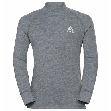Ondershirt Odlo Kids BL Top Turtle Neck LS Active Warm Eco K Grey Melange