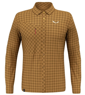 Blouse Salewa Men Puez Dry Long Sleeve Golden Brown