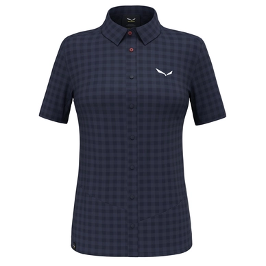 Hemd Salewa Puez Dry Short Sleeve Damen Navy Blazer