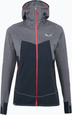 Sweatjacke Salewa Puez Hybrid Polarlite Hooded Damen Navy Blazer Melange