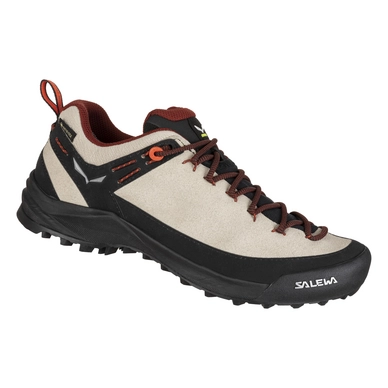 Walking Boots Salewa Women Wildfire Leather Gore-Tex Oatmeal Black