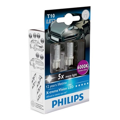 LED Verlichting Philips X-tremeVision 6000K T10