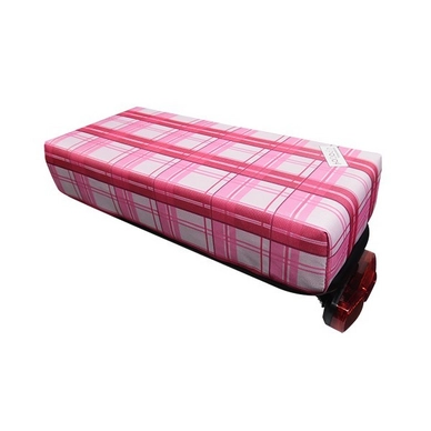 Gepäckträgerkissen Hooodie Big Cushie Pink Plaid 2