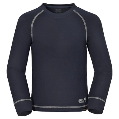 T-Shirt à Manches Longues Jack Wolfskin Kids Dry 'N Cosy Longsleeve Night Blue