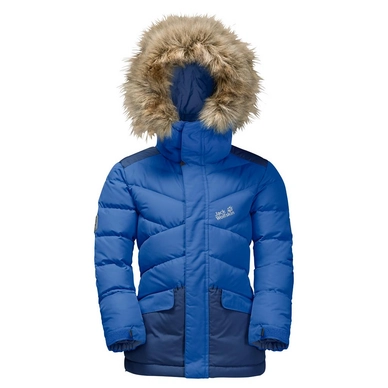 Winter Coat Jack Wolfskin Kids Icefjord Coastal Blue