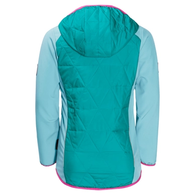 Jas Jack Wolfskin Girls Grassland Hybrid Aquamarine Pink