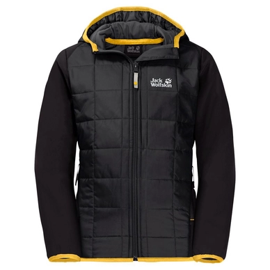 Veste Jack Wolfskin Boys Grassland Hybrid Black